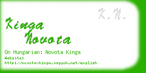 kinga novota business card